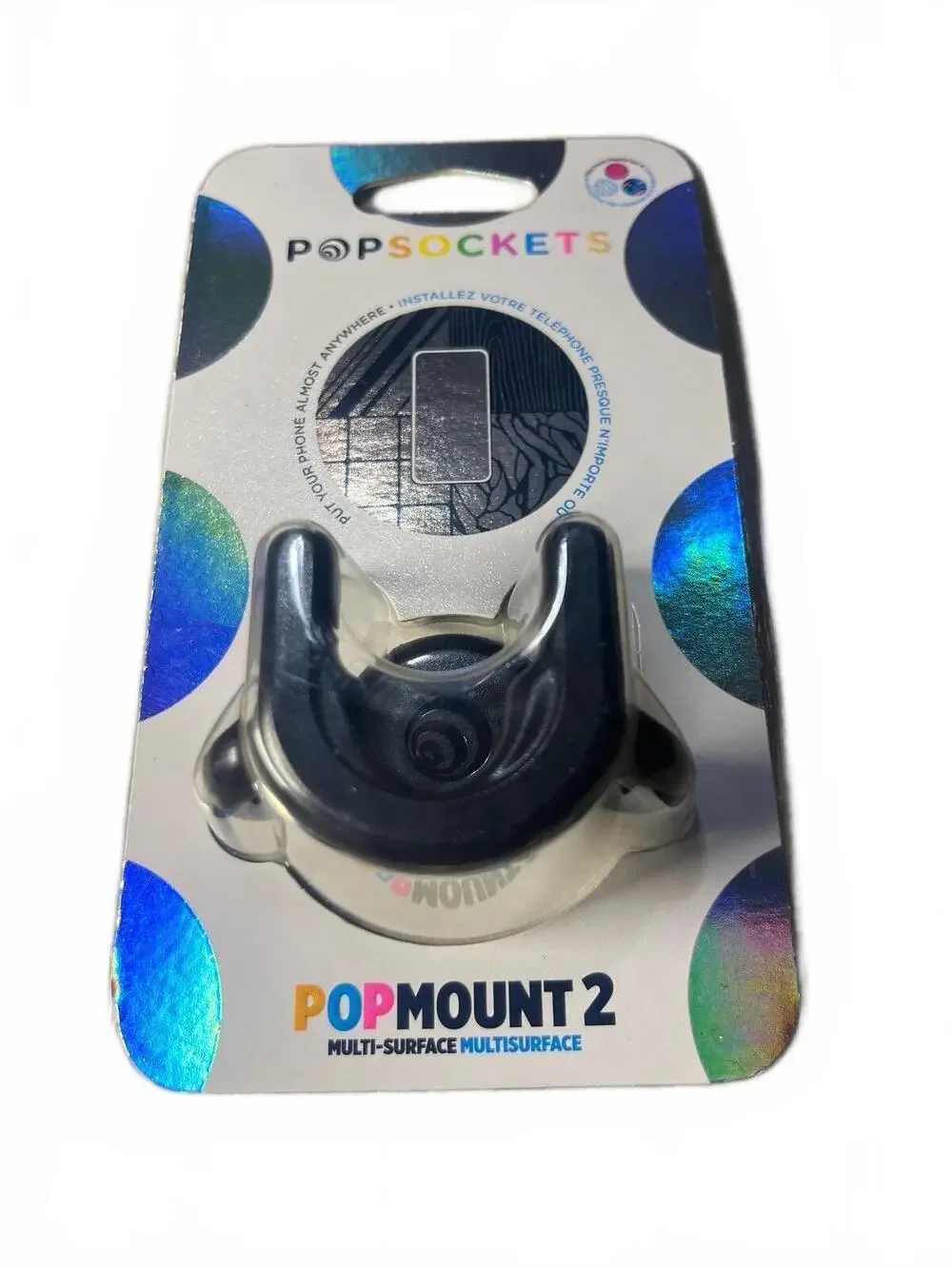 PopSockets PopMount 2 Multi-Surface Phone Mount Holder - Black - New